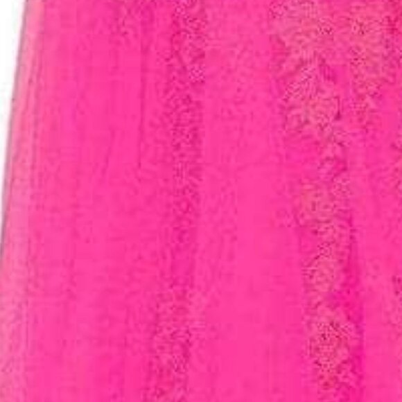 NWT La Femme 30303SC Tulle Prom Dress Neon Pink Size 10 - Picture 4 of 8